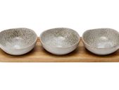 Ladelle Shallow Serving Dishes Set With Tray Snack Bowls
