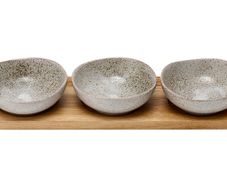 Ladelle Shallow Serving Dishes Set With Tray Snack Bowls
