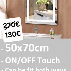 LED Bathroom Mirror 50x70cm