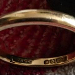 1910 Edwardian 18ct Gold wedding Ring
