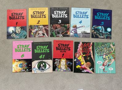 Stray bullets comics 1-6 plus extras David Lapham 10 comics see description
