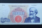 Italy | 1000 Lire | 1968 | P.96e | S30 513934 | VF+