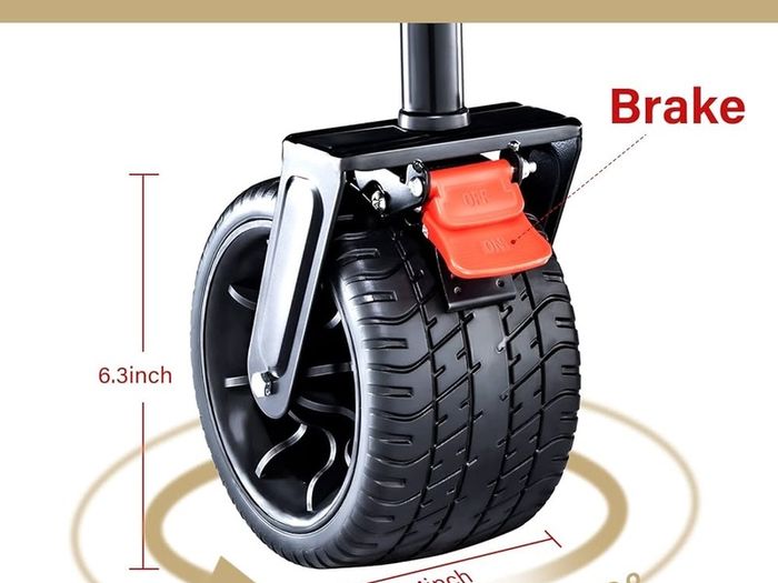 NEW SALE Folding Festival Trolley Cart With Brakes, Beach Trolley for Sand Cart With Adjustable Handle