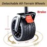 NEW SALE Folding Festival Trolley Cart With Brakes, Beach Trolley for Sand Cart With Adjustable Handle Image 3
