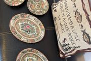 Chinese Famille Rose Medallion porcelain plates / dishes