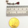 Vintage 925 Sterling Silver Garnet & Marcasite Gothic Stud Earrings Image 9