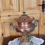 Impressive early Victorian copper and brass samovar by J.S. Pyrke and Sons, London Circa 1840. Image 2