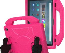 For Amazon Fire Max 11 2023 13th Gen Kids Case Shockproof Cover With Stand - Pink