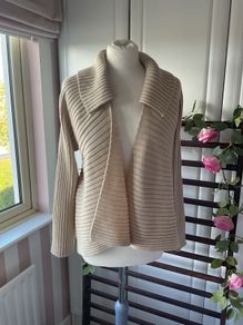 cardigan asymmetrical 30% wool cardigan Dunnes stores drape effect medium