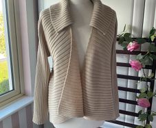 cardigan asymmetrical 30% wool cardigan Dunnes stores drape effect medium