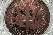 1oz Fine 9999 Silver Bullion Trident 2024.