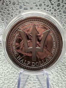 1oz Fine 9999 Silver Bullion Trident 2024.