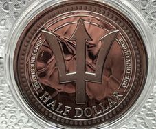 1oz Fine 9999 Silver Bullion Trident 2024.