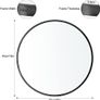 Round Wall Mounted Bathroom Mirror Image 2