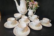 Vintage Arklow "SWANLAKE"  Coffee Set with Coffee Pot