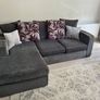 FREE TO TAKE DFS 3 Seater Chaise and 2 Seater Sofa Set Solid Condition Image 2