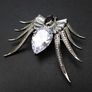 Spider Crystal Statement Brooch Pin Image 7
