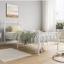 Single Metal Bed Frame 90 x x190 cm with Headboard and Footboard Image 5