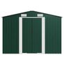Garden Shed Green 257x990x181 cm Galvanised steel Image 5