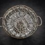 Vintage Glass Rose Bowl & Flower Arranger Image 3