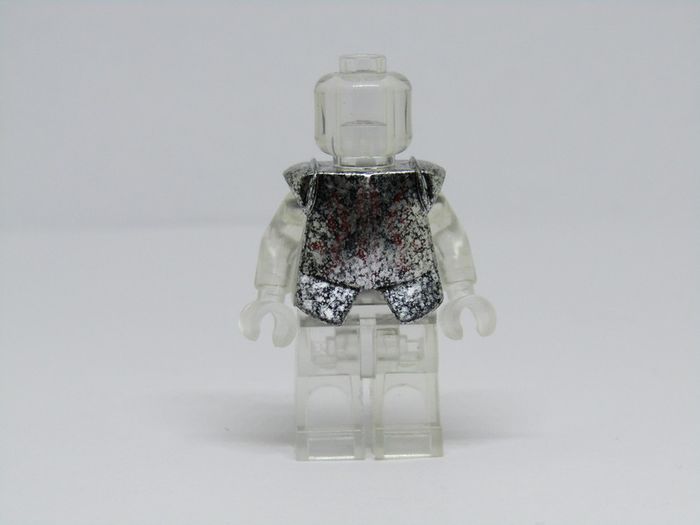 Lego Prototype Minifigure LOTR The Lord of the Rings Uruk-hai Speckled Armor Accessory This Is A Authentic Lego Employee Prototype Done In Speckled Part These Speckled Parts Are A Prototype That A Lego Employee Had Made As A New Idea For Some New Parts As