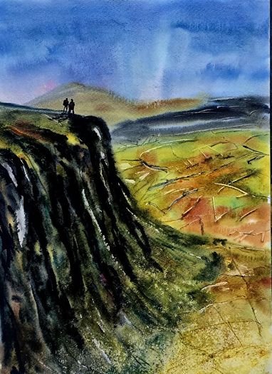benbulben view watercolour