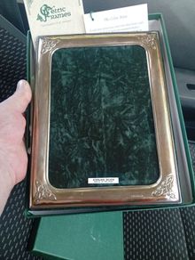 silver photo frame