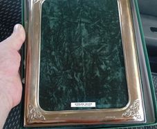 silver photo frame