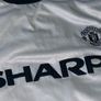MANCHESTER UNITED away jersey shirt AND shorts Umbro 1999 2000 season. TREBLE WINNERS highly sought after SHARP sponsor edition Image 7