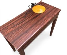 Vintage Retro Mid Century Rosewood Side Table with Storage