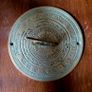 Vintage engraved brass sundial Image 2