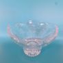 Footed Glass Bowl Candy Dish Small Christmas Tree Image 3
