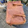 old leather suitcase Image 3
