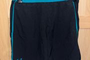 Black and turquoise blue green under Armour shorts size medium