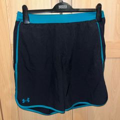 Black and turquoise blue green under Armour shorts size medium