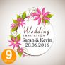 Personalised Wedding Coasters Print name date & any text! 10 Designs! Image 7