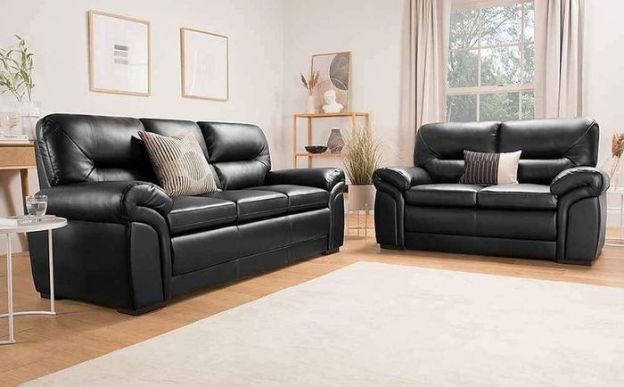 Brand New Leather Non Recliner Gretal Couches Instock On Discount Prices And Free Home Delivery