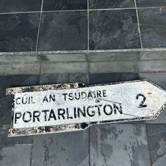 vintage road sign