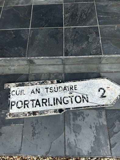 vintage road sign