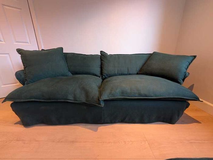 Maker & Son Song Sofa with Footstool - Topaz