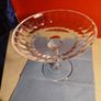 Tall TYRONE Crystal Compote / Strawberry Dish Stamped Image 10