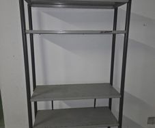 metal shelving unit