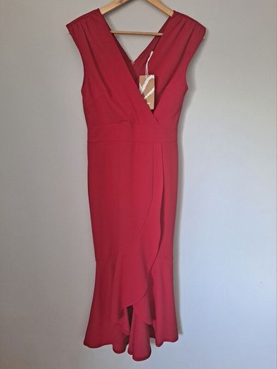 New Jolie Moi Red Occasion dress size UK 10