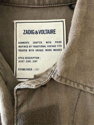 Zadig and Voltaire Ladies Linen Jacket XS