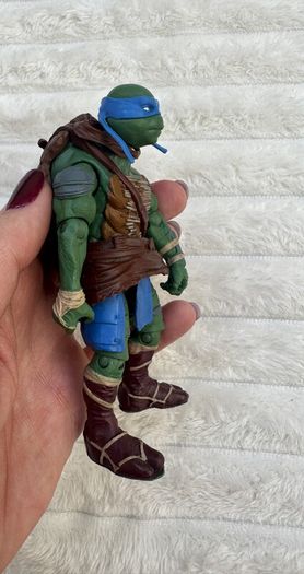 Teenage Mutant Ninja Turtles Leonardo Figure Playmates 2014 Movie TMNT approx. 13 cm. Used Please see photos