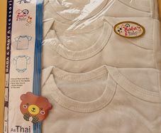 BNWT Pack of 3 Newborn Baby Vests - Long Sleeve - 100% Cotton