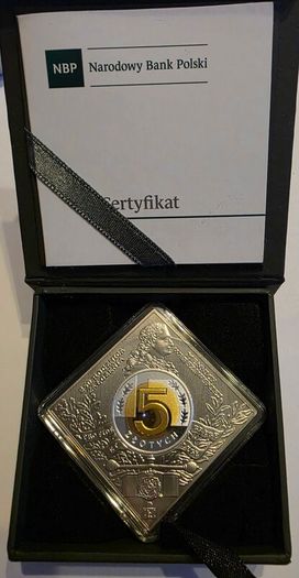 2016 polish silver 5 zlotych