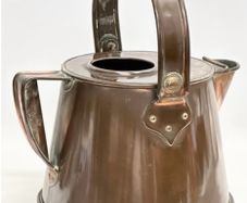 Large Antique copper hot water carrier.