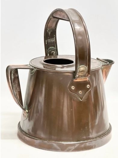 Large Antique copper hot water carrier.