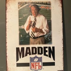 Madden 94 Game Tin Metal sign